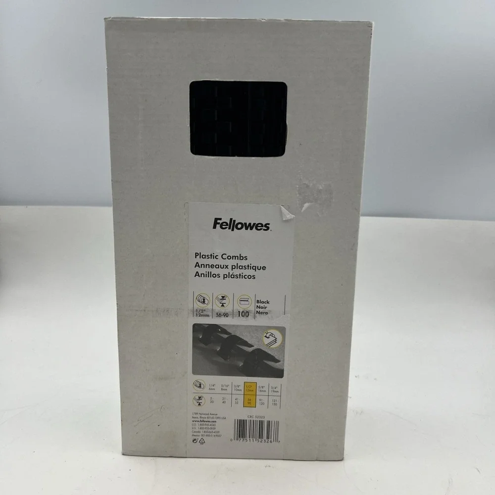 Fellowes Plastic‎ Comb Bindings 1/2